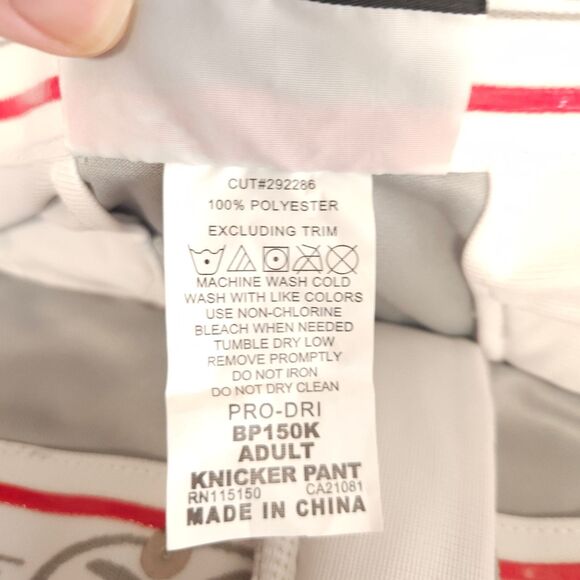 NWT Rawlings Mens Med 32x18 Premium Knee High Pro-Dri Baseball Knicker Pants - Picture 5 of 8